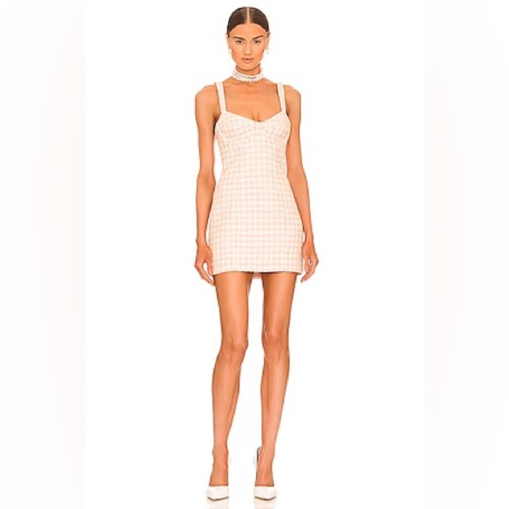 Revolve Baby Pink Tweed Dress